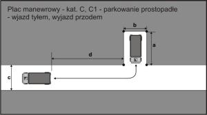 Parkowanie prostopadłe (wjazd tyłem lub przodem)
